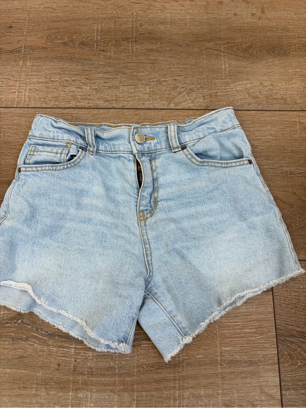 Levi Strauss Girls High Rise A-Line Denim Shorts Size 10